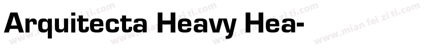 Arquitecta Heavy Hea字体转换